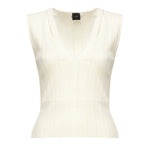 Top smanicato seta e cachemire a costine 104741 A2FRZ09 PINKO 