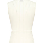 Top smanicato seta e cachemire a costine 104741 A2FRZ09 PINKO 