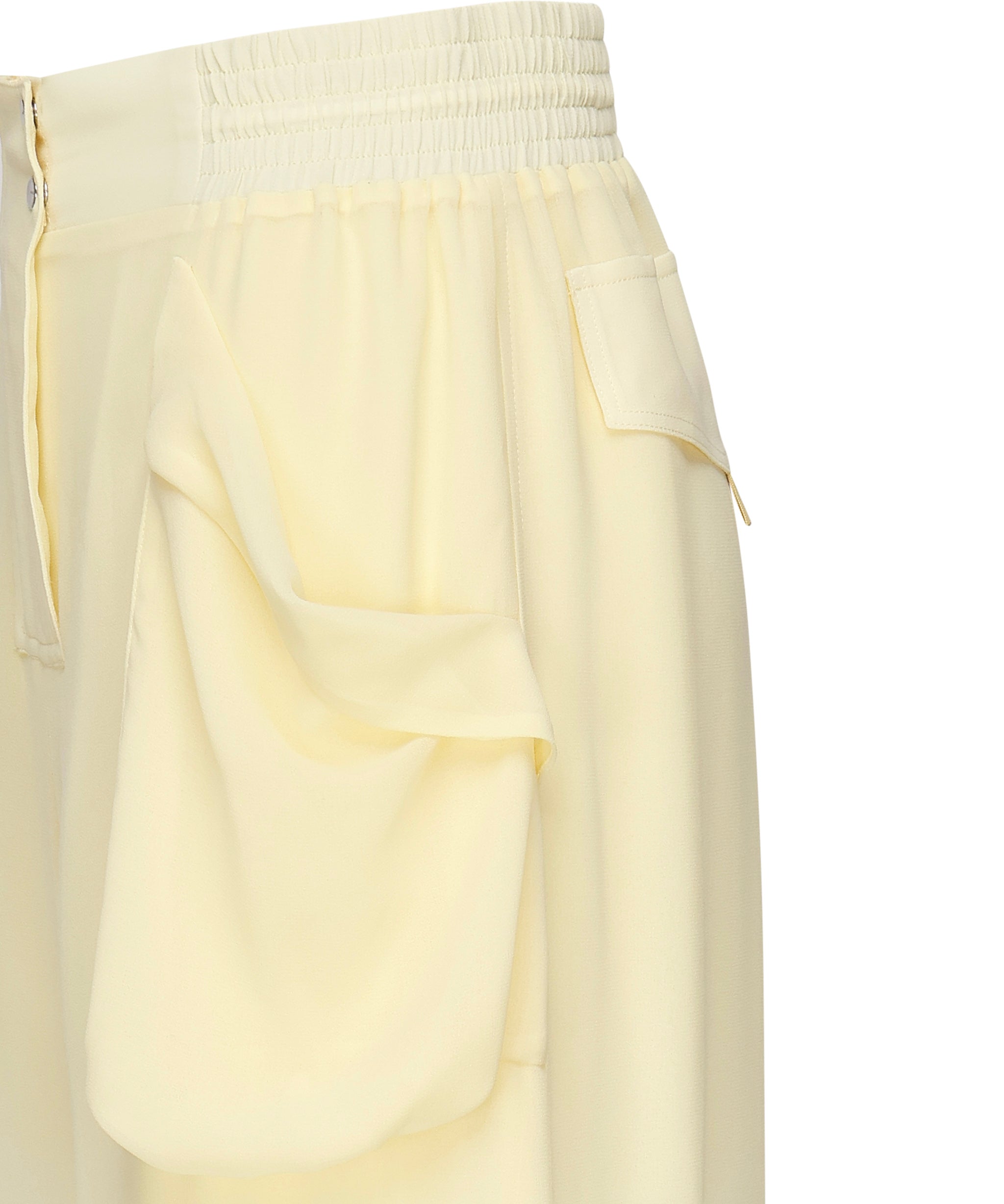 Pantaloni cargo in georgette trasparente 104751 A21FD22 PINKO 