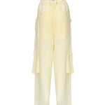Pantaloni cargo in georgette trasparente 104751 A21FD22 PINKO 