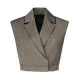 Gilet corto con rever ed elastico 104755 A2BQL67 PINKO 