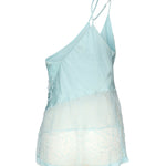 Top monospalla in raso con pizzo e paillettes 104765 A2DGE28 PINKO 