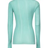 Maglia Vallelunga asimmetrica <BR/> 104766 A1NDT65 PINKO 