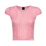 Maglia Tambora a costine<BR/> 104773 A1NDN50 PINKO 