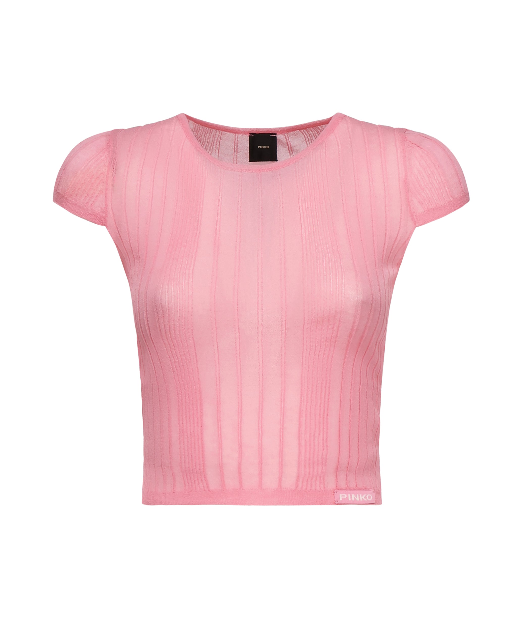 Maglia Tambora a costine<BR/> 104773 A1NDN50 PINKO 