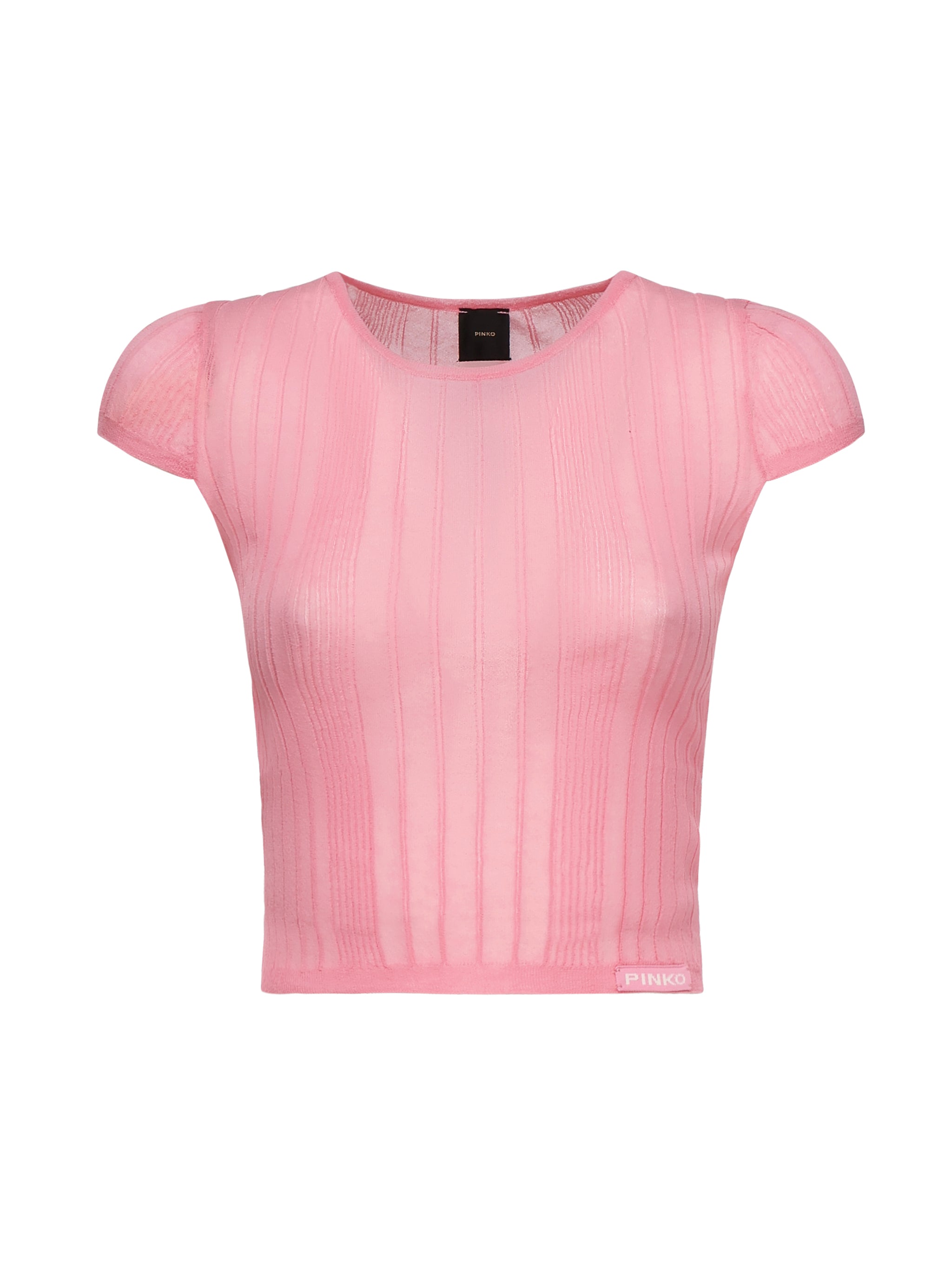 Maglia Tambora a costine<BR/> 104773 A1NDN50 PINKO 