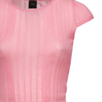 Maglia Tambora a costine<BR/> 104773 A1NDN50 PINKO 