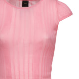 Maglia Tambora a costine<BR/> 104773 A1NDN50 PINKO 