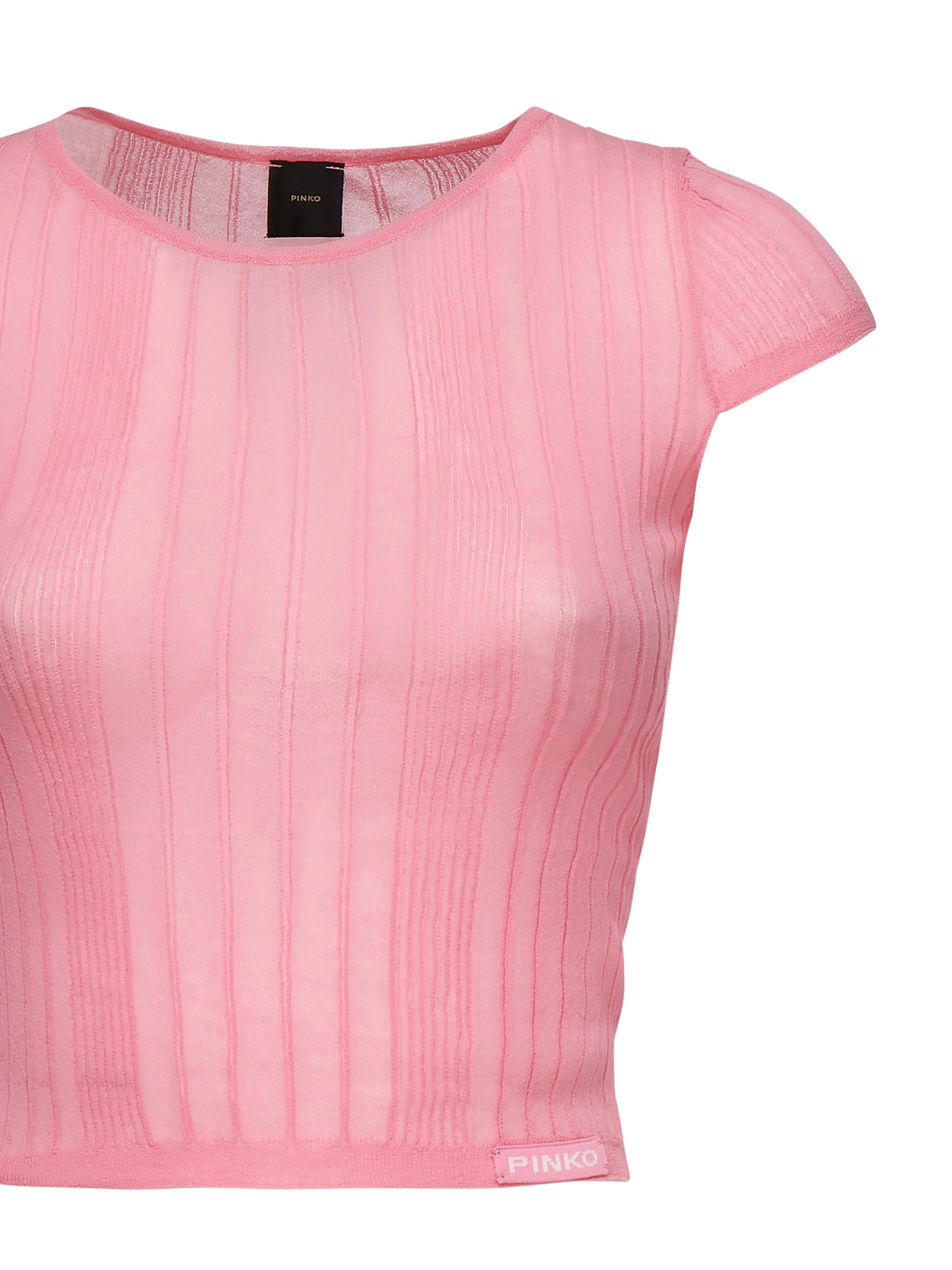 Maglia Tambora a costine<BR/> 104773 A1NDN50 PINKO 