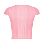 Maglia Tambora a costine<BR/> 104773 A1NDN50 PINKO 