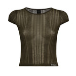 Maglia Tambora a costine<BR/> 104773 A1NDX18 PINKO 