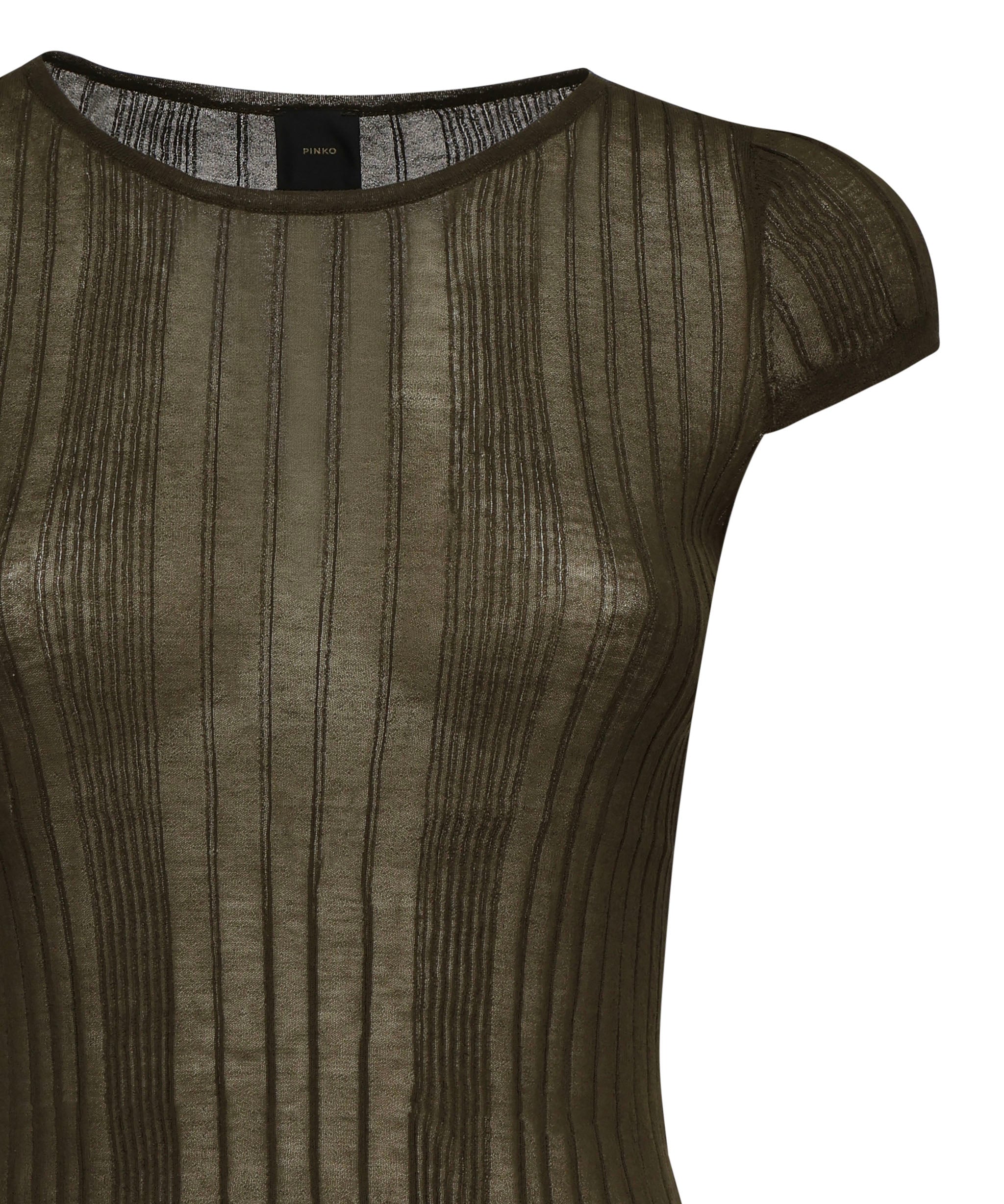 Maglia Tambora a costine<BR/> 104773 A1NDX18 PINKO 