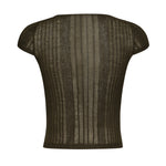 Maglia Tambora a costine<BR/> 104773 A1NDX18 PINKO 
