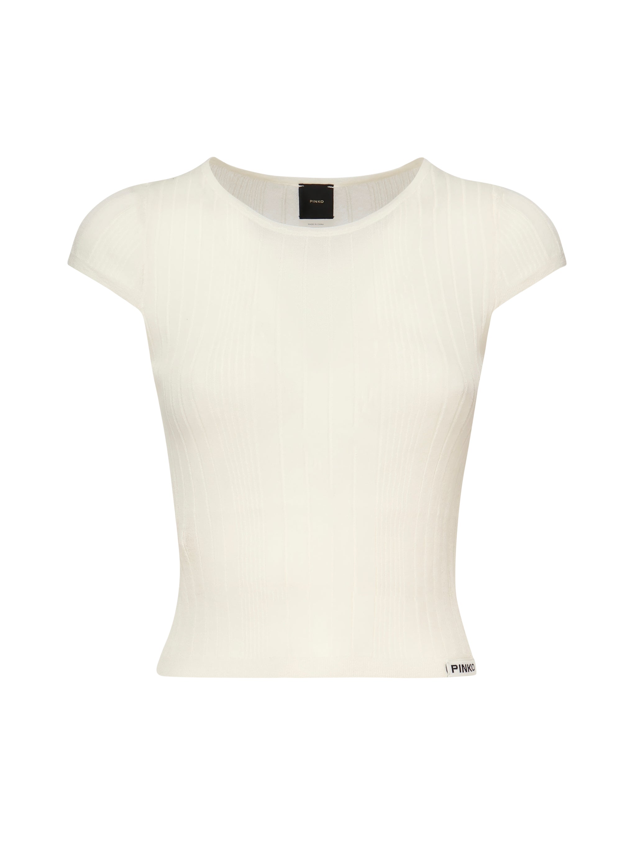Maglia Tambora a costine 104773 A1NDZ09 PINKO 