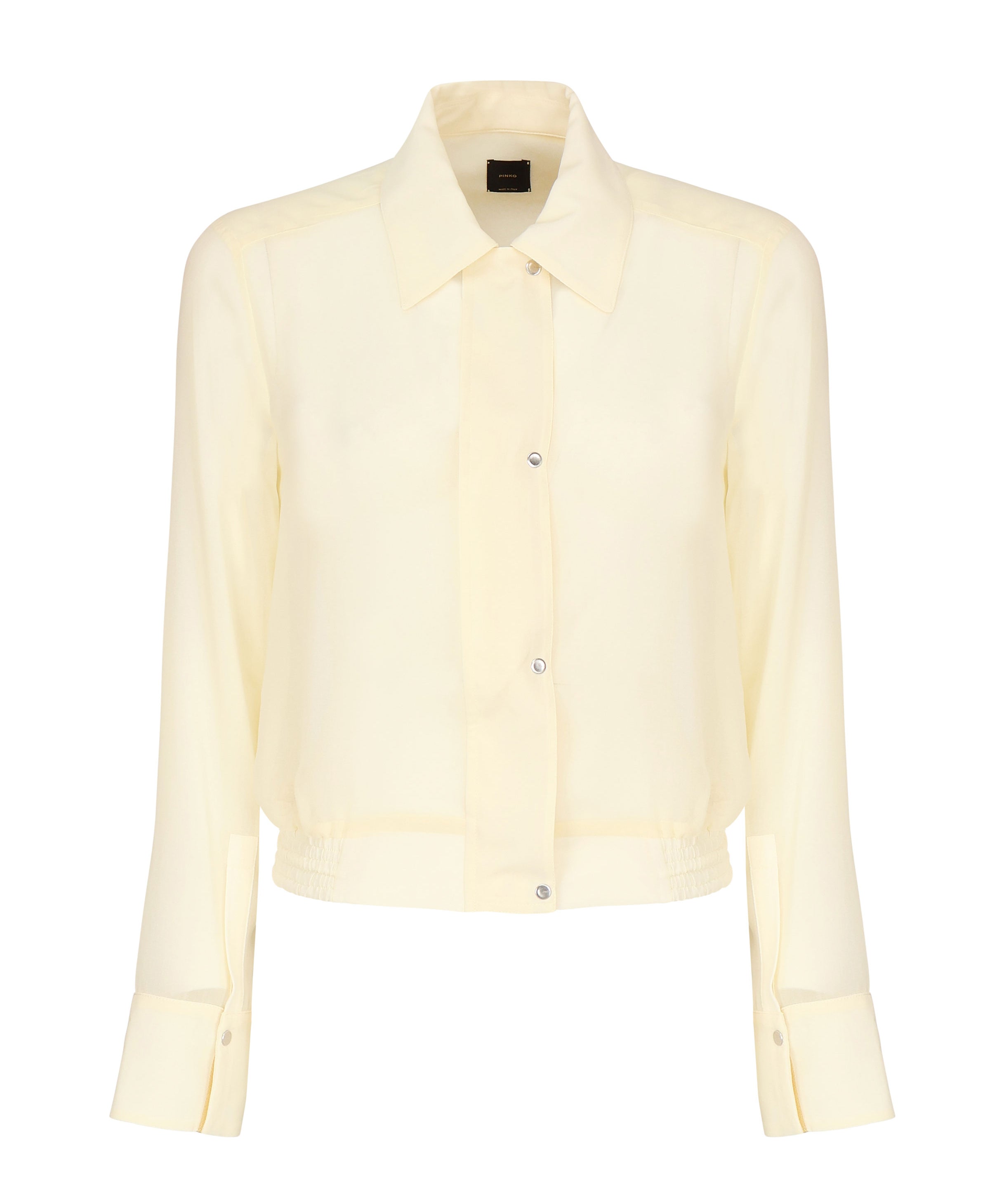 Camicetta leggera linea bomber in georgette 104787 A21FD22 PINKO 