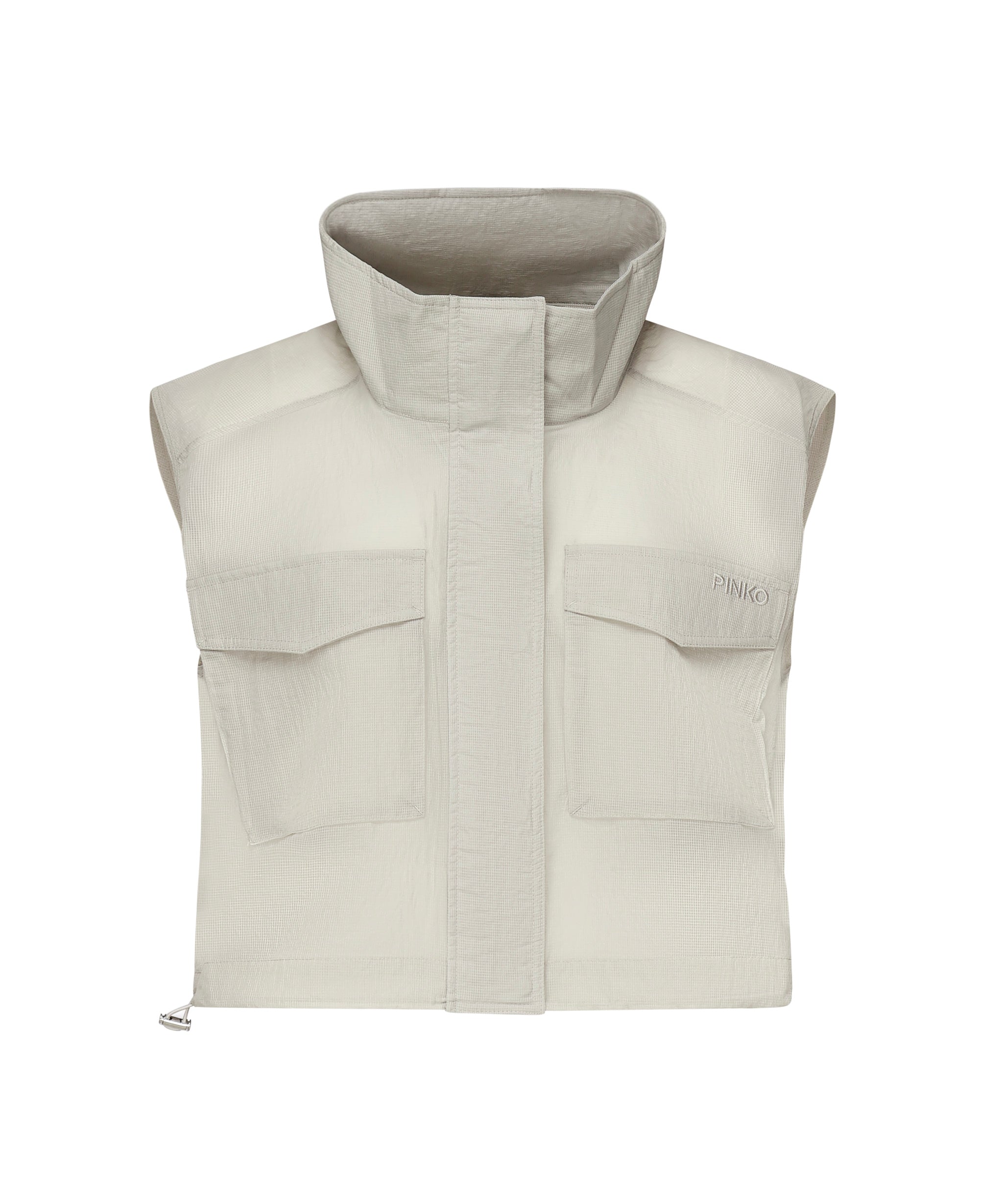 Gilet cropped ripstop 104852 A2EKI12 PINKO 