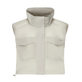 Gilet cropped ripstop 104852 A2EKI12 PINKO 