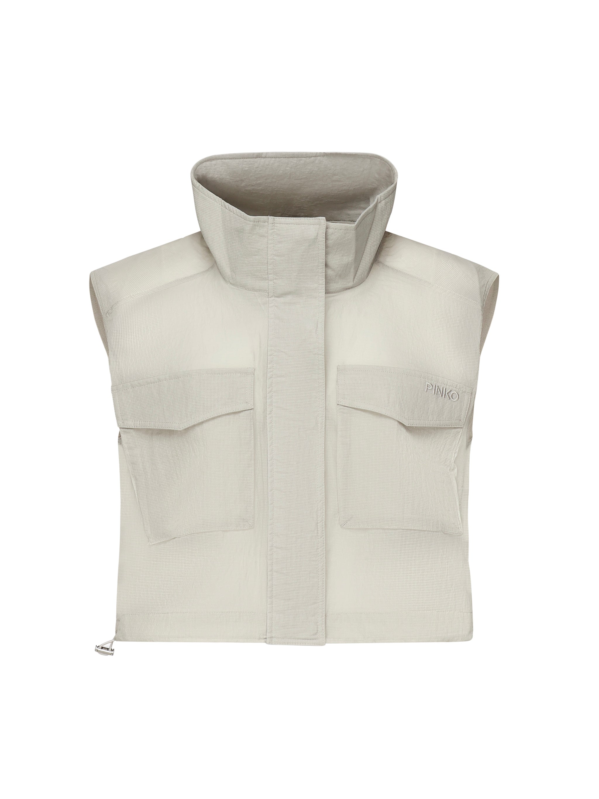Gilet cropped ripstop 104852 A2EKI12 PINKO 
