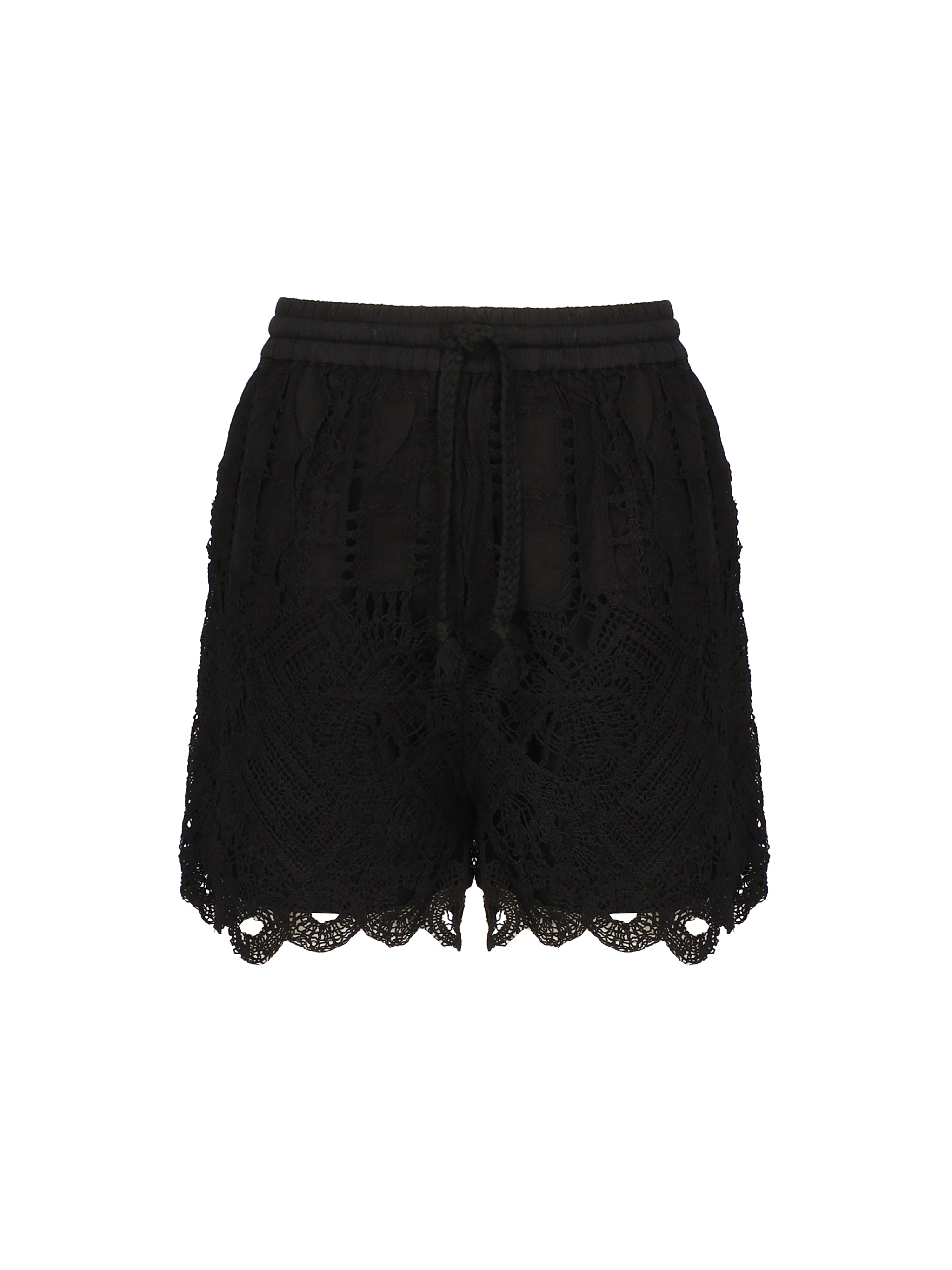 Shorts macramè traforati 104856 A2G9Z99 PINKO 