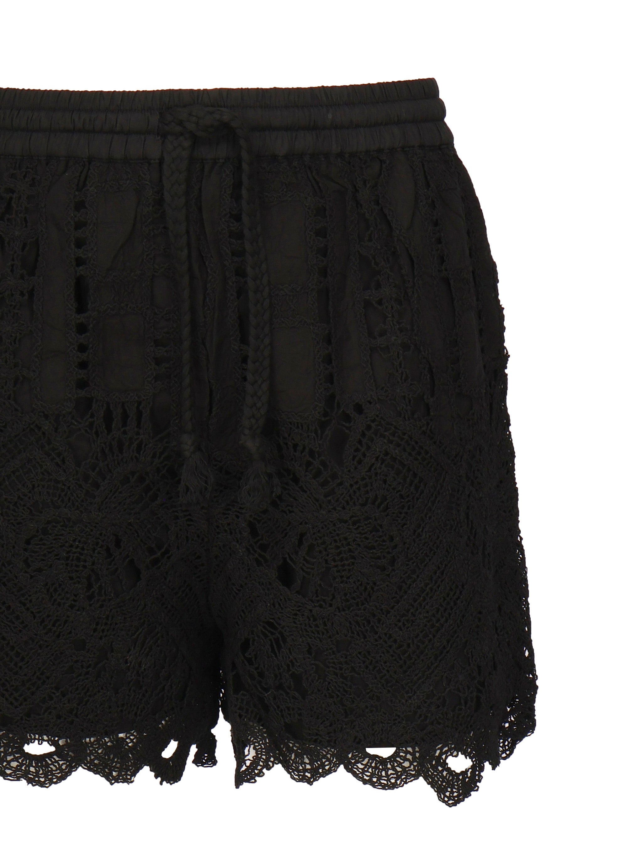 Shorts macramè traforati 104856 A2G9Z99 PINKO 
