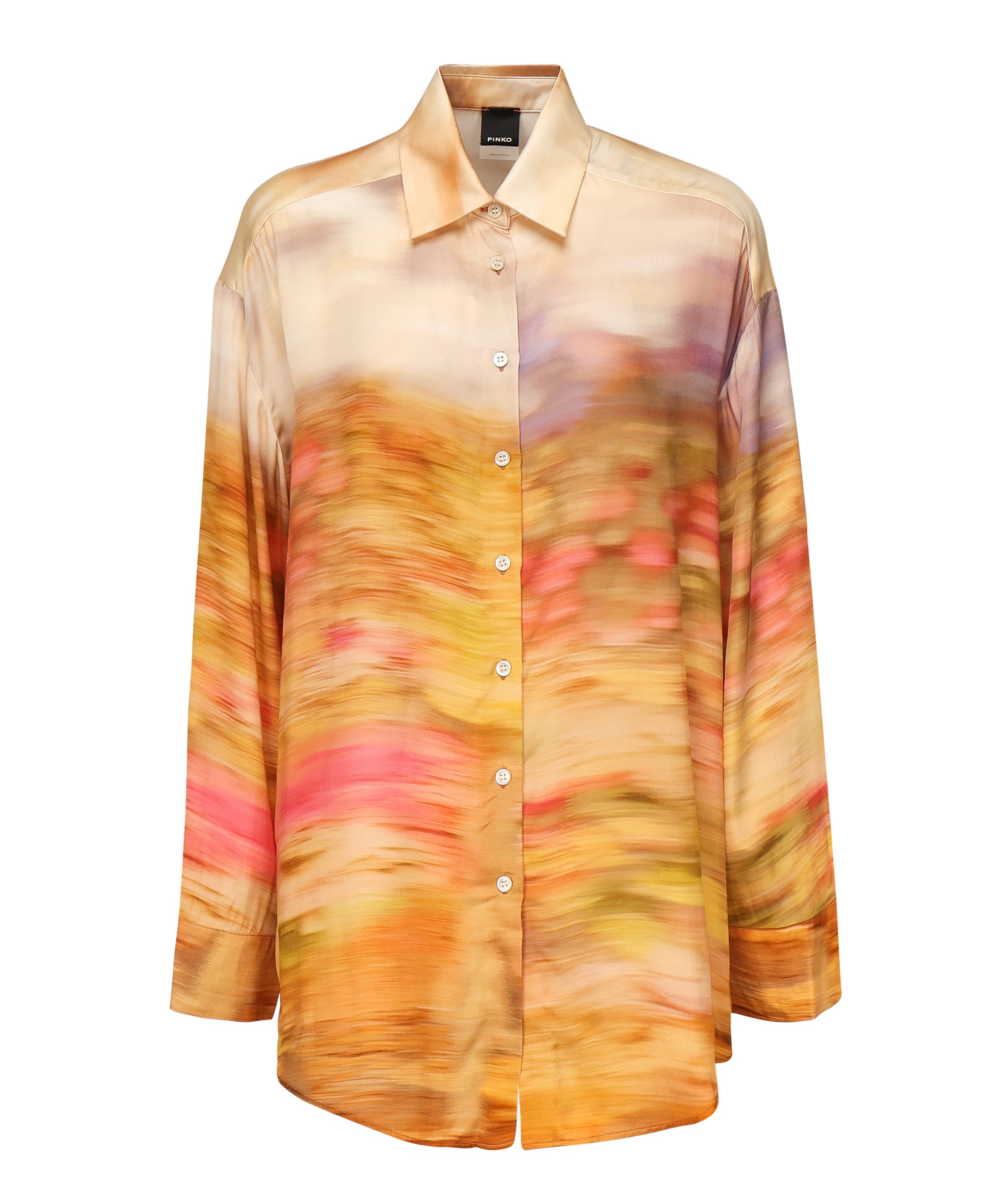 Camicia satin con stampa 104864 A2G0CN4 PINKO 