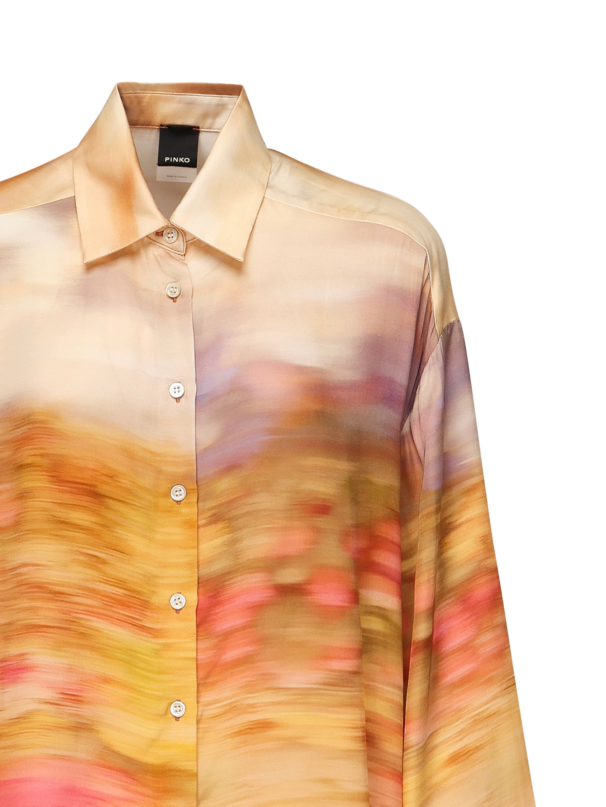 Camicia satin con stampa 104864 A2G0CN4 PINKO 