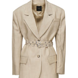 Giacca monopetto beige 104887 A2EJD18 PINKO 