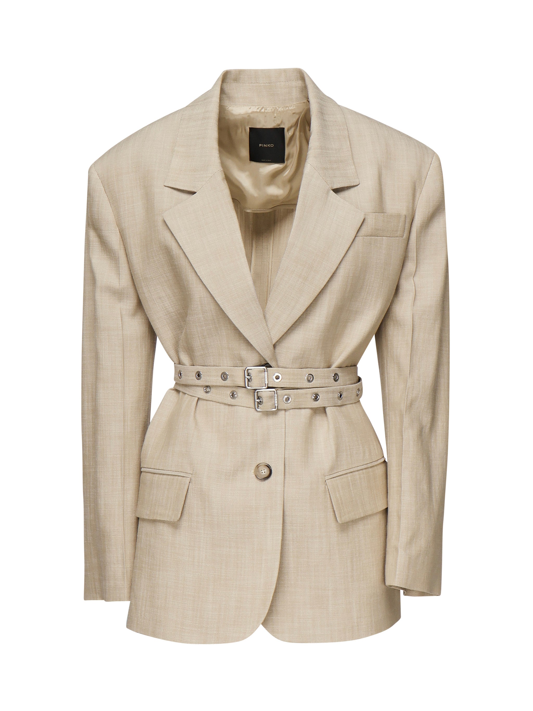 Giacca monopetto beige 104887 A2EJD18 PINKO 