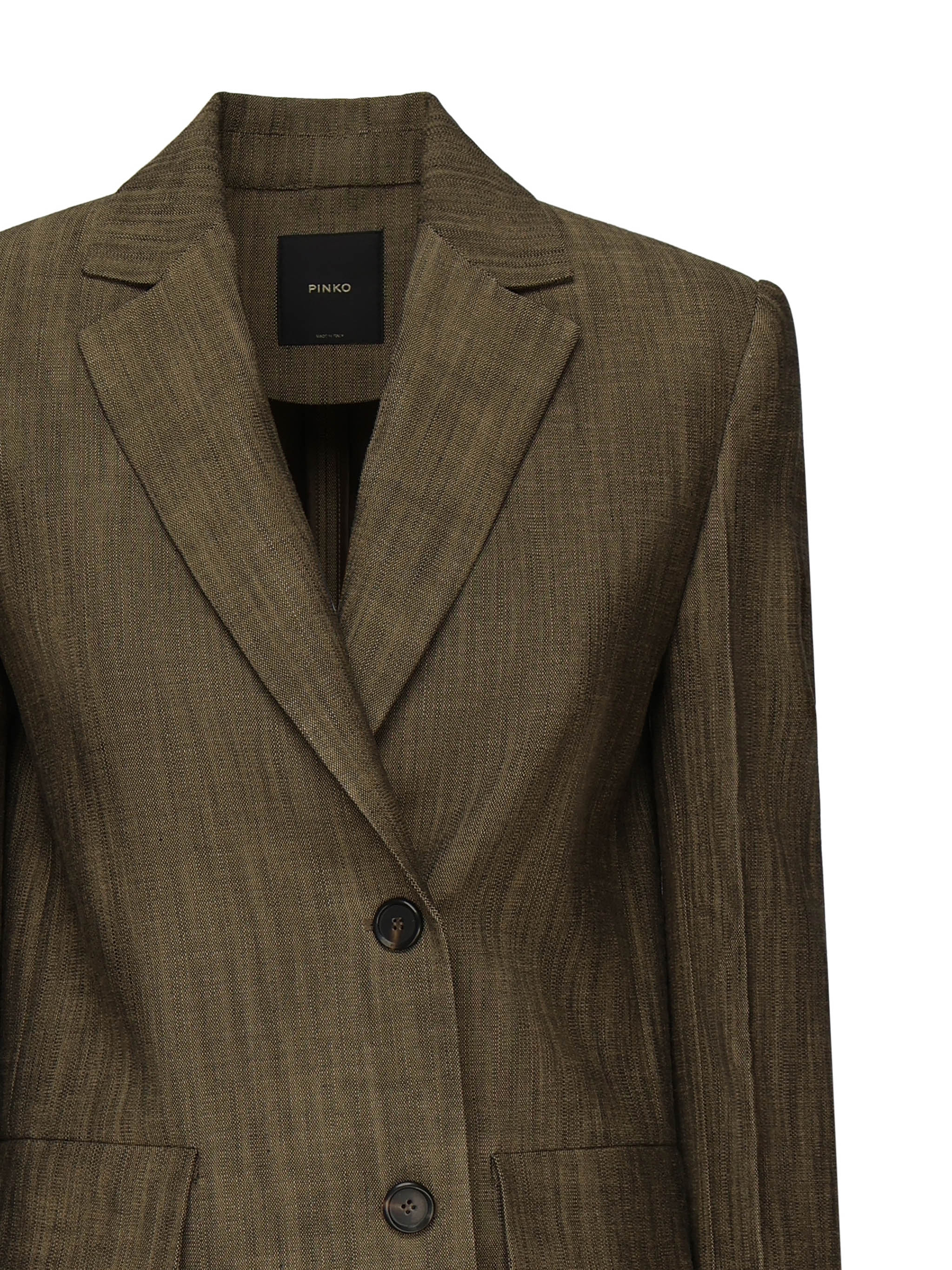 Blazer in tela con bottoni 104890 A2EJL63 PINKO 