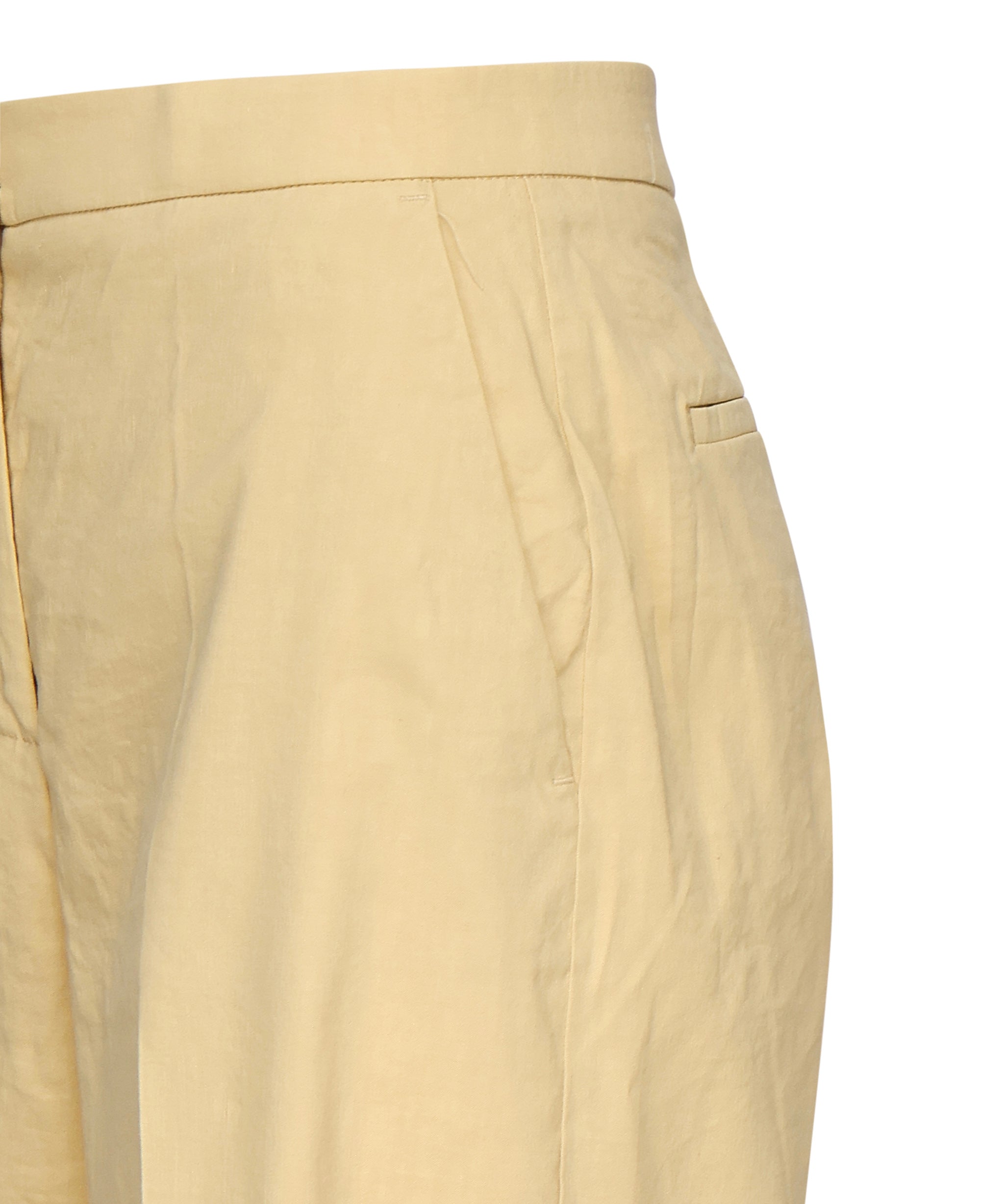 Pantaloni con piega in lino stretch 104929 A0IMC23 PINKO 