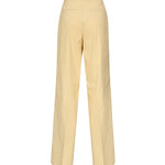 Pantaloni con piega in lino stretch 104929 A0IMC23 PINKO 