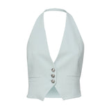 Gilet corto in cady tecnico 104931 A213E28 PINKO 