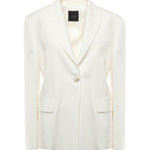 Blazer monopetto in misto lino e viscosa 104944 A2FAZ05 PINKO 