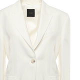 Blazer monopetto in misto lino e viscosa 104944 A2FAZ05 PINKO 