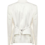 Blazer monopetto in misto lino e viscosa 104944 A2FAZ05 PINKO 