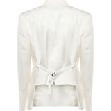 Blazer monopetto in misto lino e viscosa 104944 A2FAZ05 PINKO 