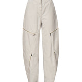 Pantaloni a gamba ampia in gabardina grigio ghiaccio 104981 A2ECI12 PINKO 
