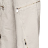 Pantaloni a gamba ampia in gabardina grigio ghiaccio 104981 A2ECI12 PINKO 