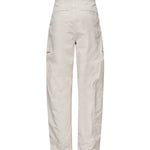 Pantaloni a gamba ampia in gabardina grigio ghiaccio 104981 A2ECI12 PINKO 