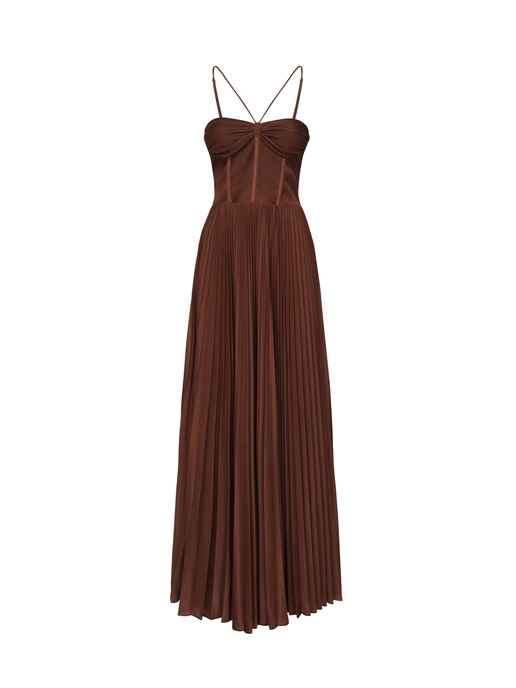 Abito bustier in jersey plissè 104994 A2DML98 PINKO 