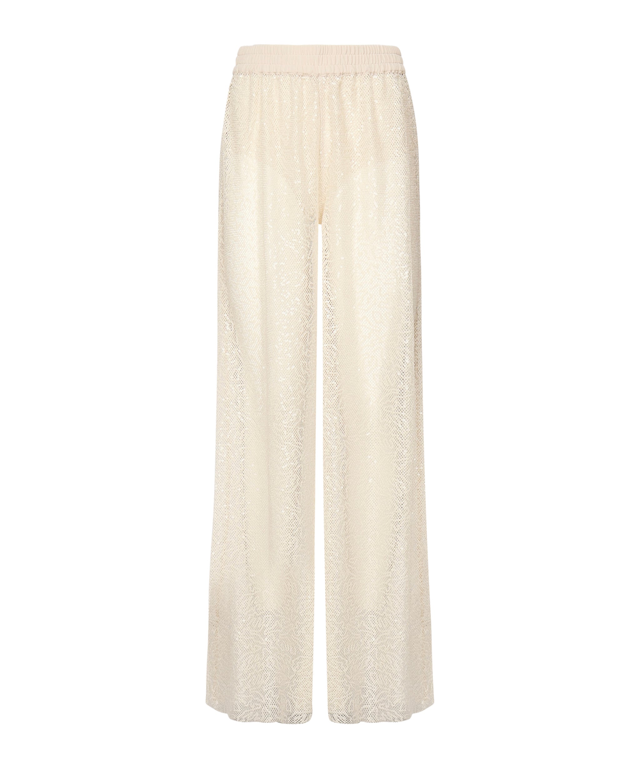 Pantaloni palazzo rete paillettes 105009 A2EXC03 PINKO 