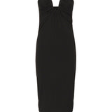 Abito midi da sera con scollo sagomato 105021 A2GSZ99 PINKO 