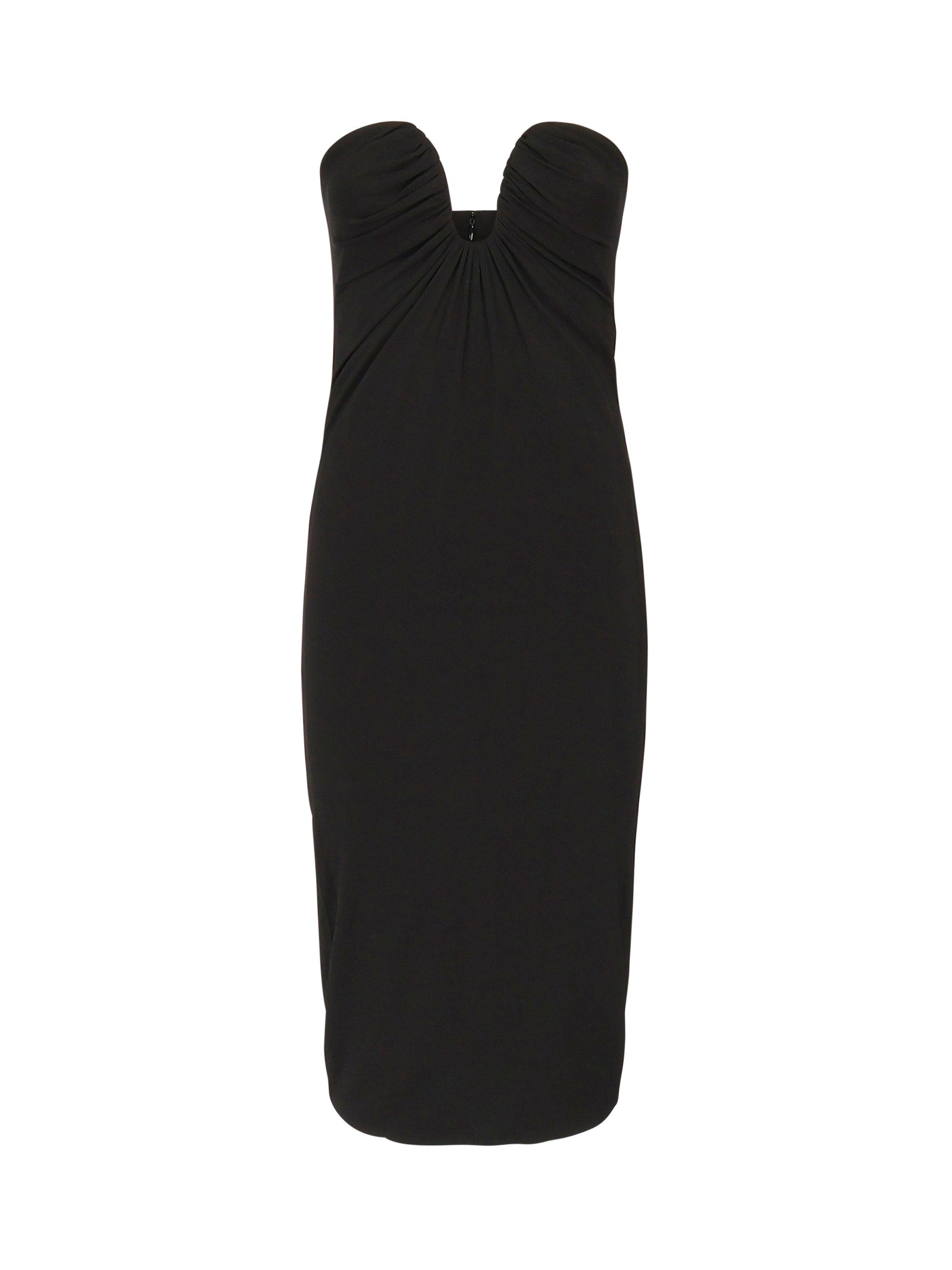 Abito midi da sera con scollo sagomato 105021 A2GSZ99 PINKO 