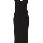 Abito midi da sera con scollo sagomato 105021 A2GSZ99 PINKO 