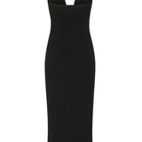 Abito midi da sera con scollo sagomato 105021 A2GSZ99 PINKO 