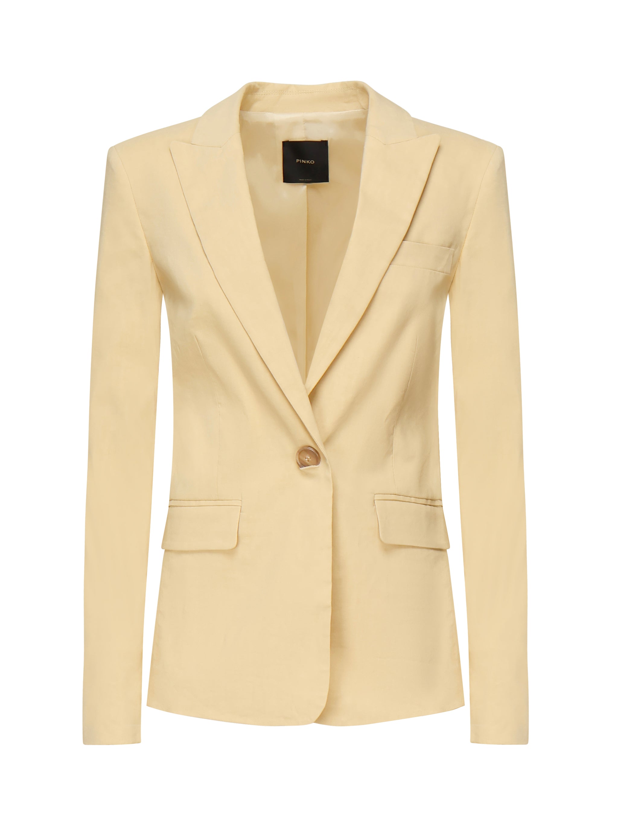 Blazer monopetto in lino 105057 A0IMC23 PINKO 