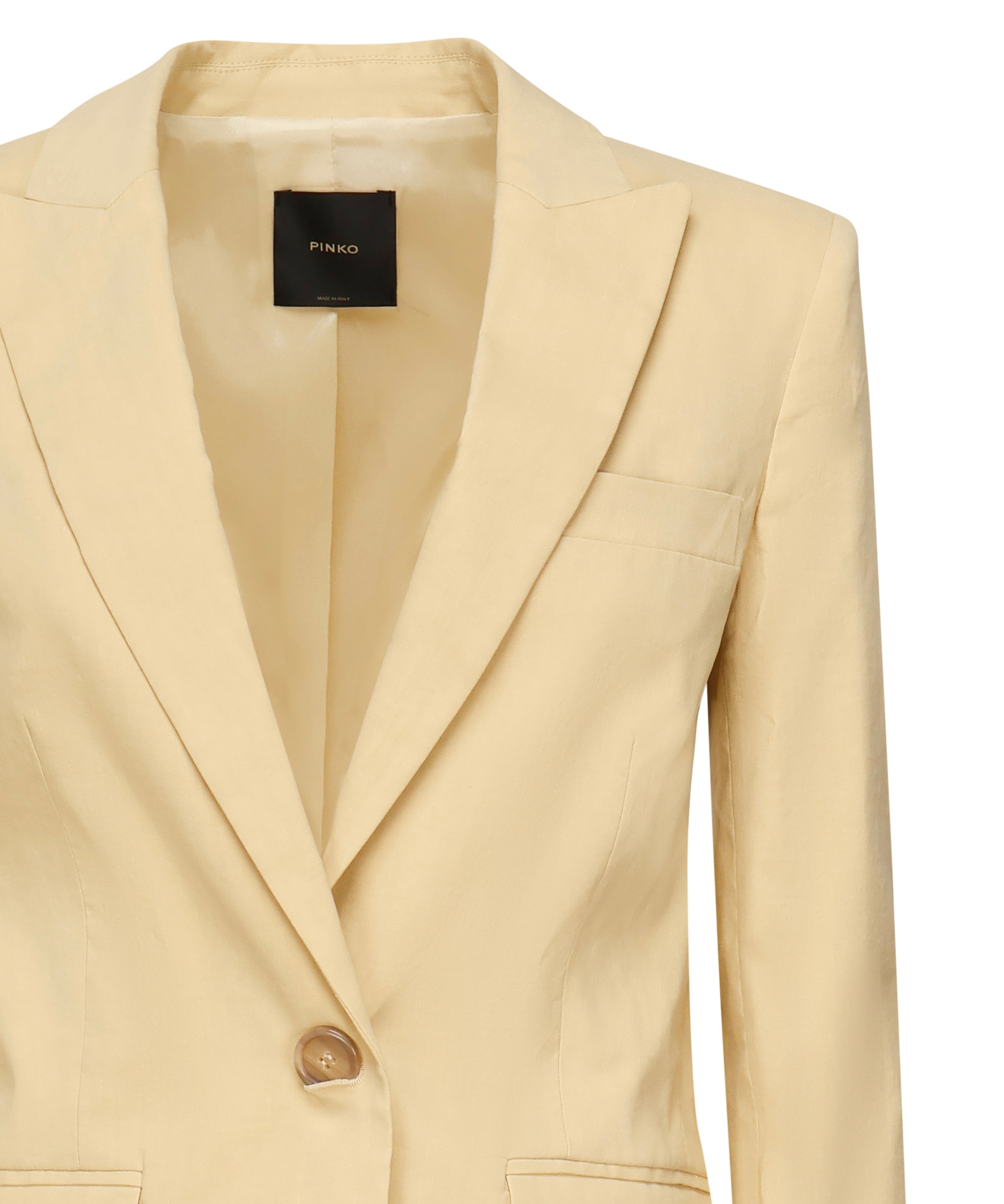 Blazer monopetto in lino 105057 A0IMC23 PINKO 