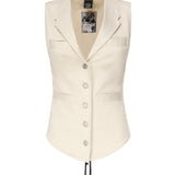 Gilet in drill di cotone 105072 A2JOC21 PINKO 