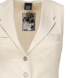 Gilet in drill di cotone 105072 A2JOC21 PINKO 