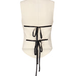 Gilet in drill di cotone 105072 A2JOC21 PINKO 